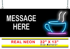 Custom Message Coffee Cup Neon Sign | Jantec | 32