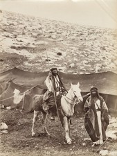 c. 1870's Bedouins of the Moab Albumen Photograph by Félix Adrien Bonfils picture