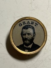 Ulysses S. Grant presidential campaign ferrotype lapel stud picture