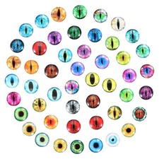 Dragon Eyes 10mm, 100pcs Glass Eyes Round Animals Crochet Mixed Eyes picture