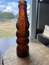 Vintage 1930s Era Uncle Jo Root Beer Bottle.  4 Fl Oz.  Amber picture