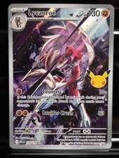 Lycanroc 138/128 Me: 30th Celebration Illustration Rare Pokemon picture