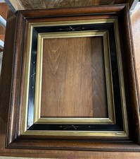 ca. 1875 Antique Eastlake Frame for 8 x 10 Picture Decorated Black Gold picture