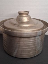 SCARCE Vintage Antique ALUMINUM POT/LID Made In EGYPT Friends Factory Mit Ghamr picture