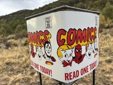 Vintage 1960's Metal Comic Book Display Rack: Spider-Man, Superman, Archie etc picture