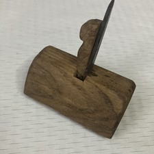 Antique Hand Made Wooden Thumb Plane Small Beech Carver 19th Century Joiner Tool picture