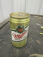 Vintage Miller High Life pop-top ( Green & Gold ) 12oz can. TOP STILL INTACT picture