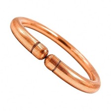 Heavy Pure Copper thick Bracelet Bangle Unisex Kada Solid Handmade Cuff 60gms picture