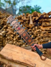 Handmade Aztec Macuahuitl Sword Replica – Decorative Macuahuitl Aztec Sword Gift picture