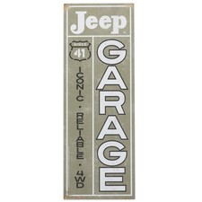 Jeep Garage Since '41 Vertical Metal Sign - Vintage Jeep Sign for Garage, Sho... picture