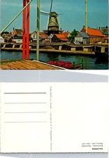 Aalsmeer Holland Windmill Postcard Publiprint Unposted Deckle Edge Vintage picture