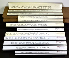 Vintage KEUFFEL ESSER K+E Leroy 3240 3241 Lettering Guide - Set of 12 picture