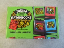 Sealed Vintage 1969 Zodiac Matchbooks Ohio Match Company Pack of 50 Astrology picture