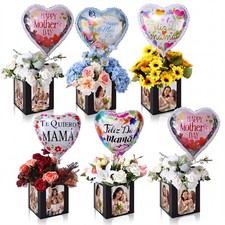 24 Pcs Mother's Day Photo Centerpieces for Table 6/7 Inch Picture Frame Compl... picture