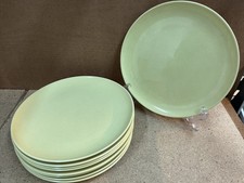 Set Of 9 Vtg Pebbleford Taylor Smith Taylor Yellow Sunburst  Dinner Plates M03 picture