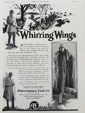 Abercrombie & Fitch Co. Original Vintage Magazine Ad Whirring Wings 1922 picture