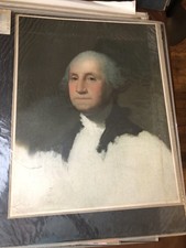 Bicentennial Print of George Washington “The Athenaeum” by George Stuart (Litho) picture