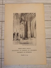 1949 University of Pittsburgh PITT Freshman Parent Reception Program picture