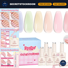 Beetles Builder Gel Nail Kit, 6 Colors 8 in 1 Jelly Pink Nude Builder Gels picture