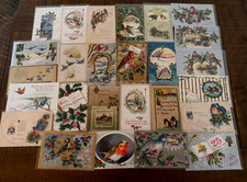 Lot of 25~CHRISTMAS & NEW YEAR *Bird*  POSTCARDS with Birds-In Sleeves~s672 picture