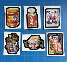 2008 WACKY PACKAGES FLASHBACK SERIES 1 BONUS STICKERS Complete Set 6 of 6 picture