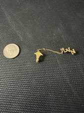 Vintage 10K Gold Vintage LVN pin with chain picture