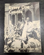Rare 1966 Every One Counts Democratic Campaign Handbook LBJ Re-Election Era picture