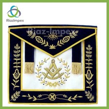Masonic Blue Lodge Past Master Apron Gold Bullion Embroidery picture