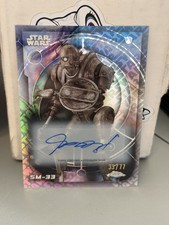 2026 TOPPS CHROME STAR WARS SM-33 AUTO 33/77 STAR WARS LOGO -COLLECTORS PIECE picture