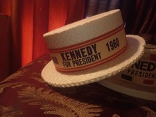 John F Kennedy For President 1960 Styrofoam Hat picture