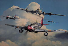 Red Tail Escort by Richard Taylor signed by 6 Tuskegee Airmen with Charles McGee picture