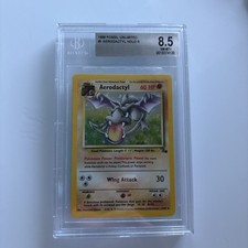 Aerodactyl 1999 Pokemon Fossil Holo #1 BGS 8.5 Graded Vintage picture