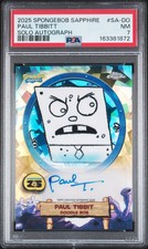2025 Topps Chrome SpongeBob Doodle Bob Paul Tibbitt Auto Sapphire #SA-DO PSA 9 picture