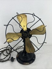 Antique 1925 Polar Cub 10” Type H Electric Oscillating Fan, Fan Works Original picture