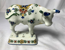 Vintage Delft polychrome cow/bull w/ original price sticker  picture