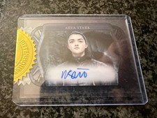 2023 Game of Thrones Art & Images Arya Stark Maisie Williams Dragonglass Auto picture