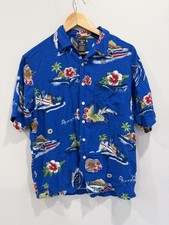 Vintage Taz Looney Tunes Bug Bunny Hawaiin Shirt button picture
