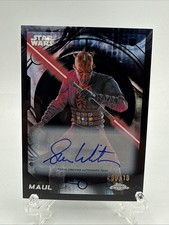 2026 Topps Chrome Star Wars Maul Sam Witwer Autograph Card #146 09/10 picture