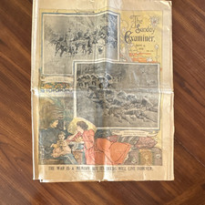 The Sunday Examiner Illustrated Collectible Historical Newspaper Sept 4, 1898 picture