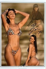 JENNIFER METCALFE Signed 12x8 Bikini Photos HOLLYOAKS - EXACT PHOTO PROOF picture
