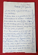 FZ85 - GENERAL MAURICE GAMELIN SIGNED AUTOGRAPH LETTER - 1955 - POLITICS picture
