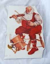 Vintage Flocked Santa Cutout picture