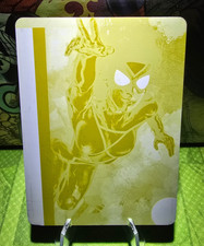 2013 MARVEL FLEER RETRO 1 of 1 YELLOW PRINTING PLATE #41 SPIDERWOMAN (RARE) picture