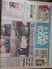 Jackie Kennedy Death Newspaper USA Today May 24 1994. Good Condition picture