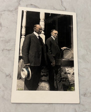 1920s RPPC President Calvin Coolidge & Father Col. John Coolidge Postcard Unused picture
