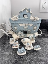 Vintage Encore Snow Buddies Snowville Noahs Ark 7 Pairs Mini Animals 2001 picture