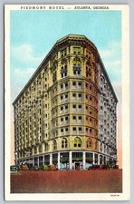 Piedmont Hotel Atlanta GA Linen Postcard - Vintage Curteich American Art picture