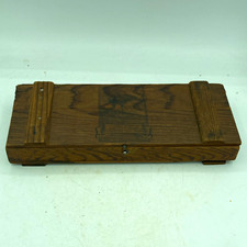 Vintage Crane’s Chocolate Wooden Advertising Box Cleveland New York Candy picture