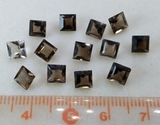 smoke quartz Faceted 13 pieces picture