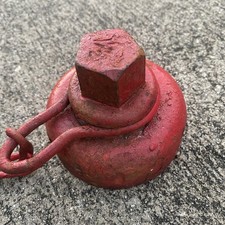 Vintage Cast Iron Mueller Fire Hydrant Front and Side Cap picture